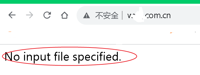 No input file specified