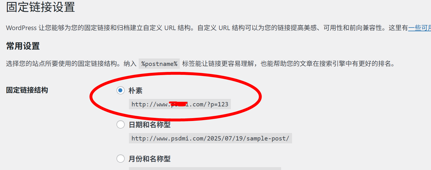 WordPress网站不使用伪静态